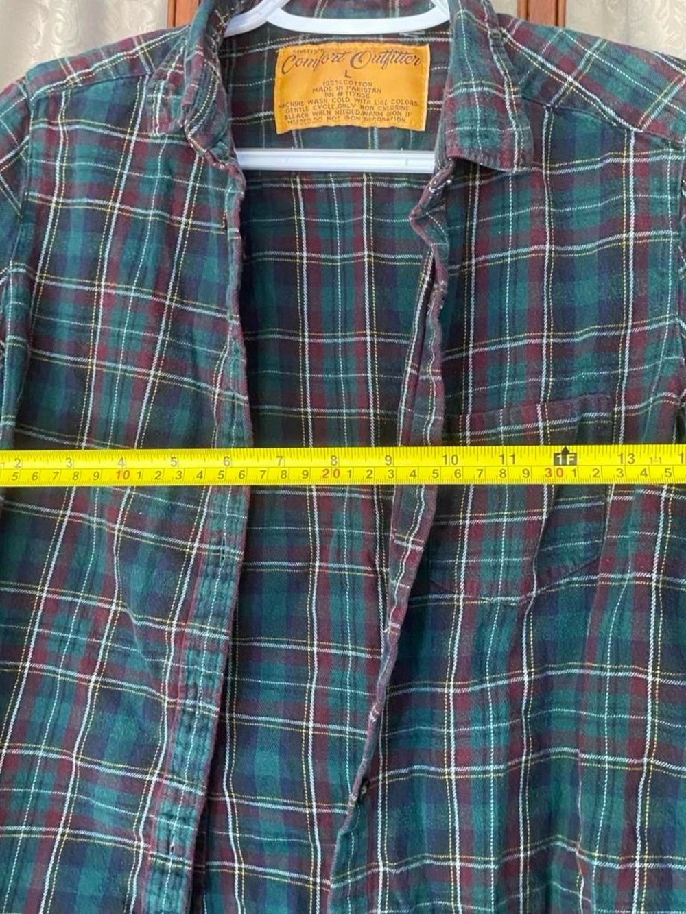 Vintage Y2K Comfort Outfitter Cotton Long Sleeve Button Flannel Shirt Skater - Picture 7 of 8